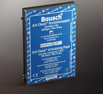 PAPEL ARTICULAR BAUSCH tira 100x70mm azul 40 µ