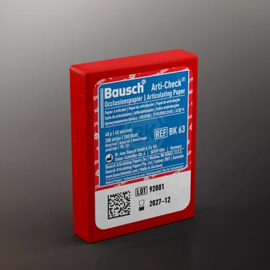 PAPER ARTICULAR BAUSCH pretallada blau/vermell 40 µ 200 u