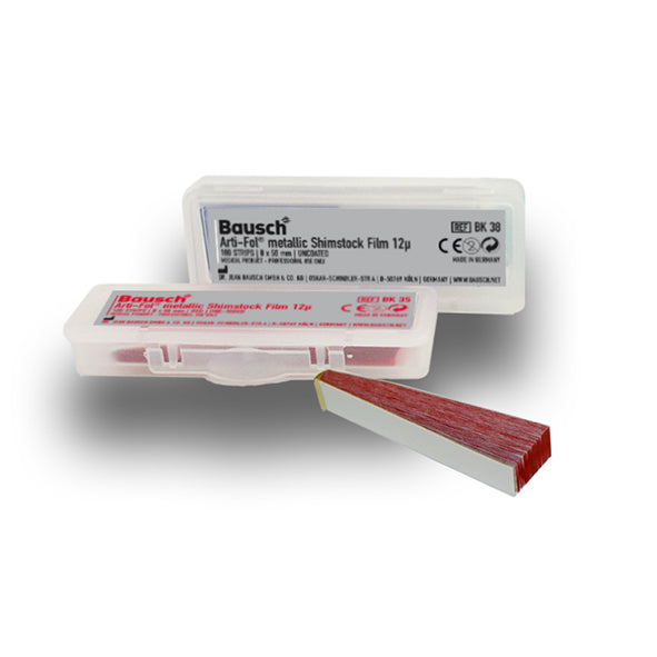 ARTI-FOL BAUSCH metalico 1 cara 8 mm rojo 12 µ 100 tiras