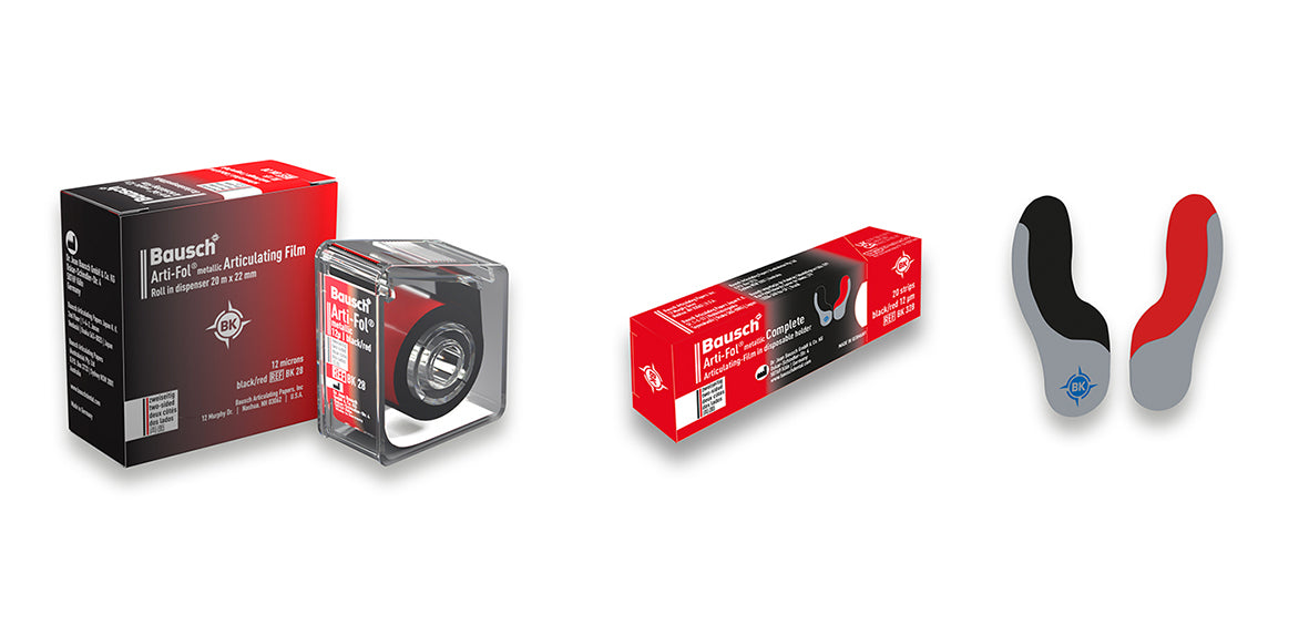 ARTI-FOL BAUSCH met 2-sided 22x60mm black/red 12 µ 20 bands