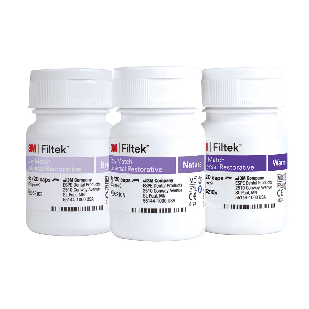 FILTEK UNIVERSAL EASY MATCH kit cap 60 x 0,2g