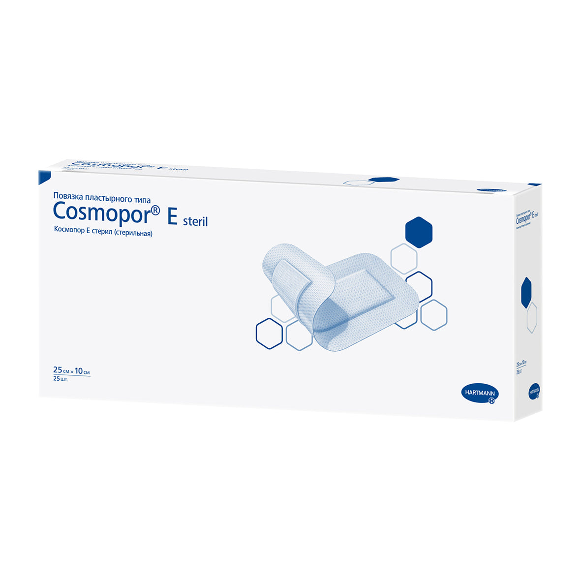 COSMOPOR E sterile dressing 25x10 cm 25 units