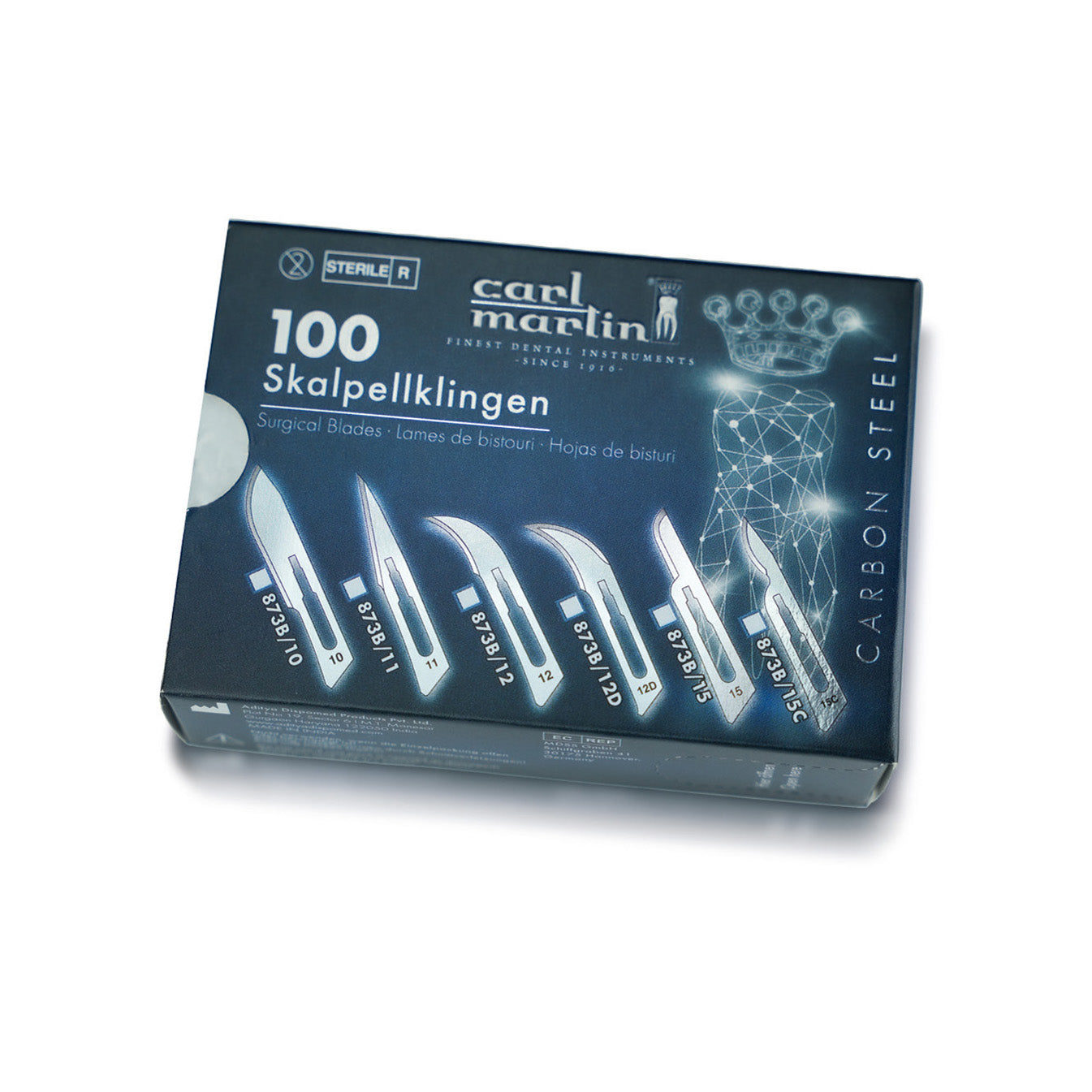 HOJAS BISTURI MARTIN 873B/10 100 ud