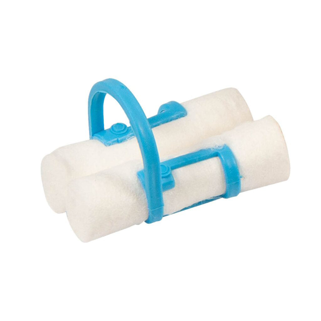 LARIDENT DOUBLE CLIPS for cotton rolls 100 units