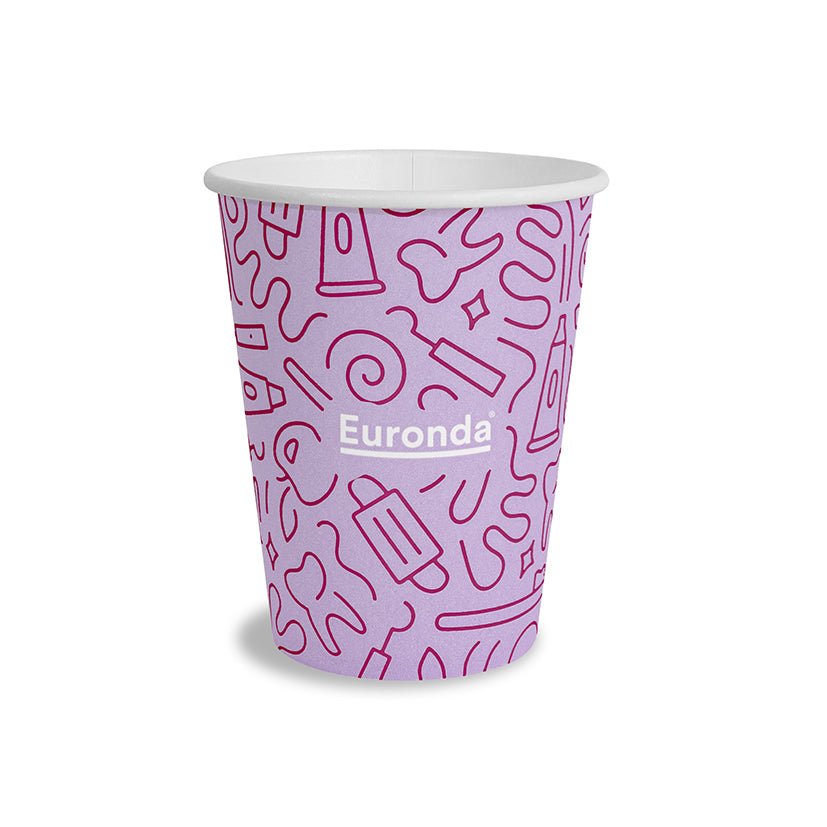 VASOS MONOART GRAFFITI lila celulosa 1000 ud