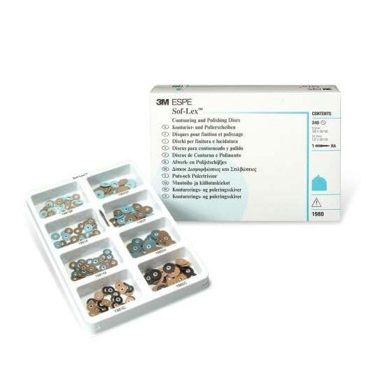 SOF LEX discos t tiras de pulido c/mandril kit