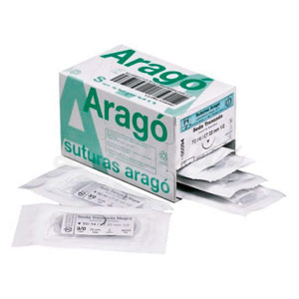 ARAGO SUTURE C12 4/0 cylindrical silk 12 units