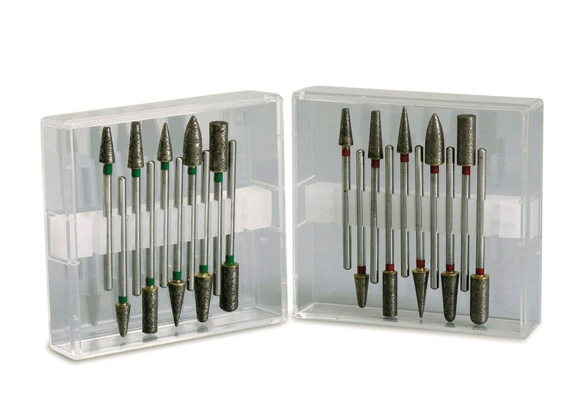 FRESAS MESTRA sinterizada rojo metal grano fino kit 10 ud