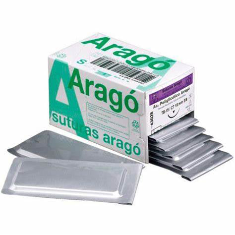 SUTURA ARAGO TC16 3/0 PGA rapid triangular 36 ud