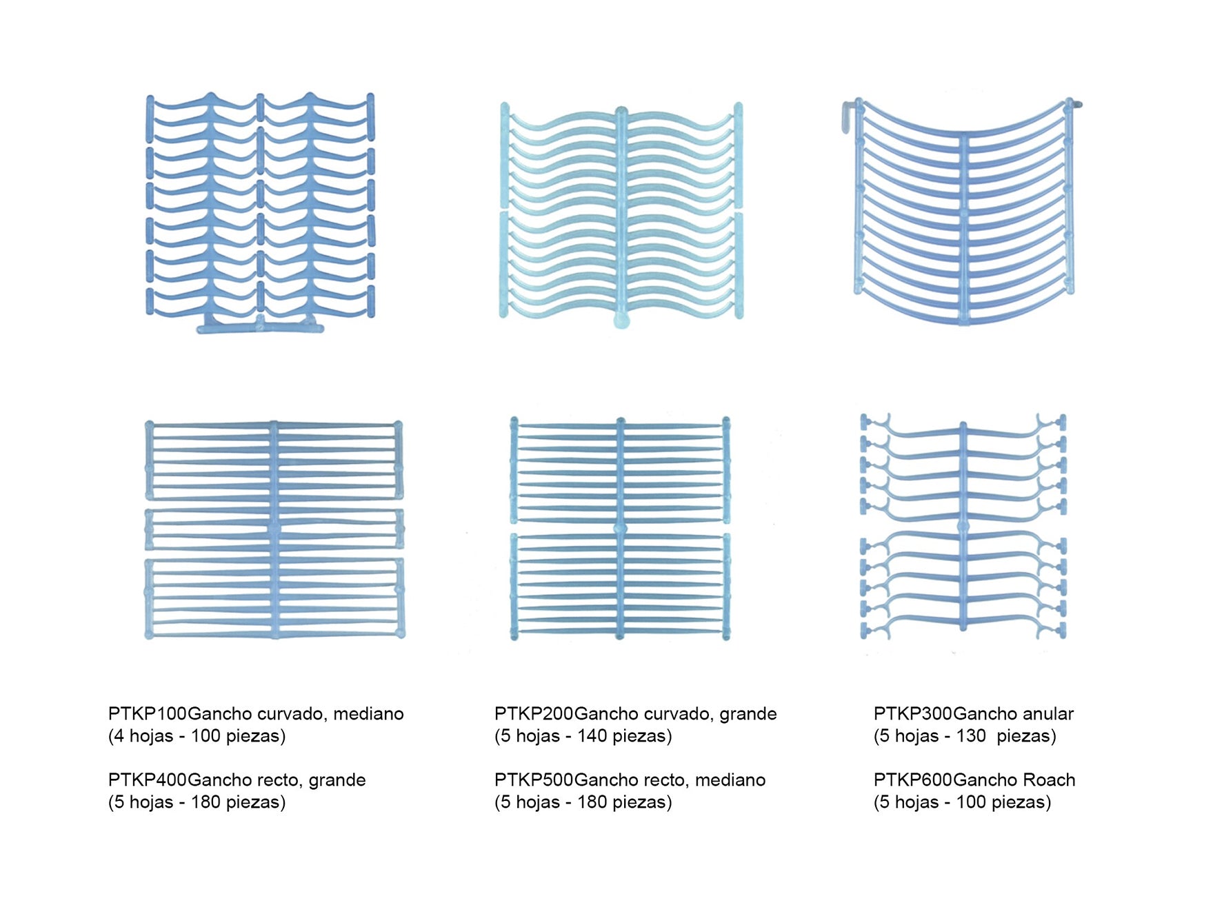 METACON large curved hook 5 sheets 140 units