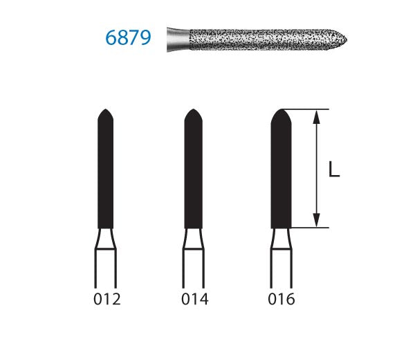 6879.314.016 KOMET DIAMOND TORPEDO TURBINE CUTTER ø 016 COARSE GRAIN 5 units