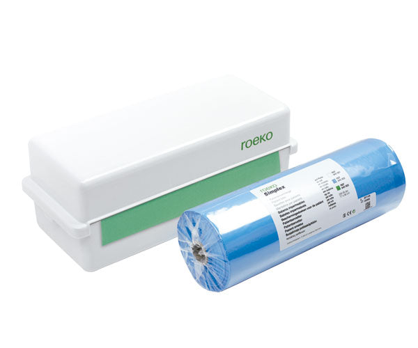 BABEROS ROEKO SIMPLEX verde rollo 200 ud
