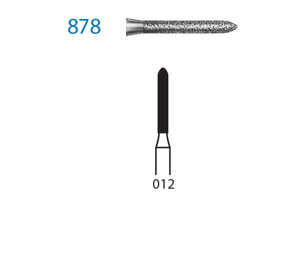 878.313.012 KOMET MADUIXA DIAMANT TORPED TURBINA CURT ø 012 GRA ESTANDAR 5 u.