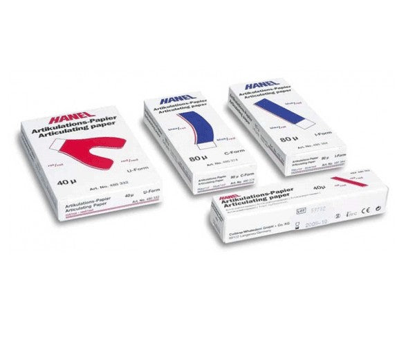 HANEL ARTICULATING PAPER in U 40 µ blue/blue 72 units