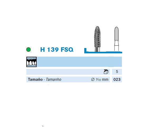 H139FSQ.104.023 KOMET MADUIXA C. TUNGSTÈ TORPED PEÇA DE MÀ ø 023 - 1uds