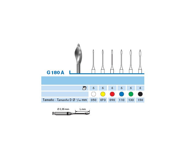 MADUIXES GATTES KOMET G180A.204.050 11 mm 6 u.