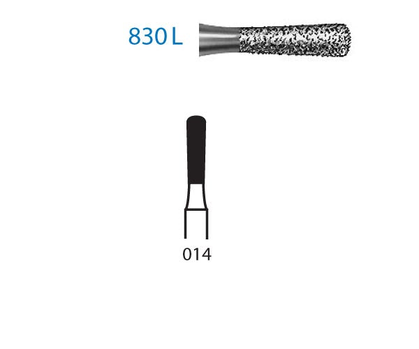 830L.313.014  KOMET FRESA DIAMANTE PERA TURBINA CORTO ø 014 GRANO ESTANDAR 5 ud.