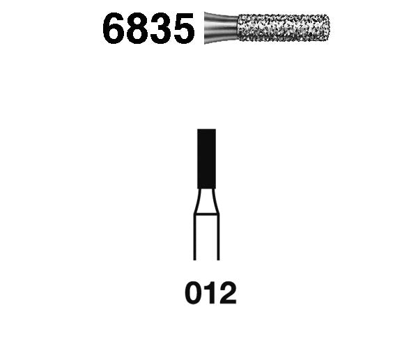 6835.313.012 KOMET MADUIXA DIAMANT CILÍNDRICA TURBINA CURT ø 012 GRA GRUIXUT 5 u.