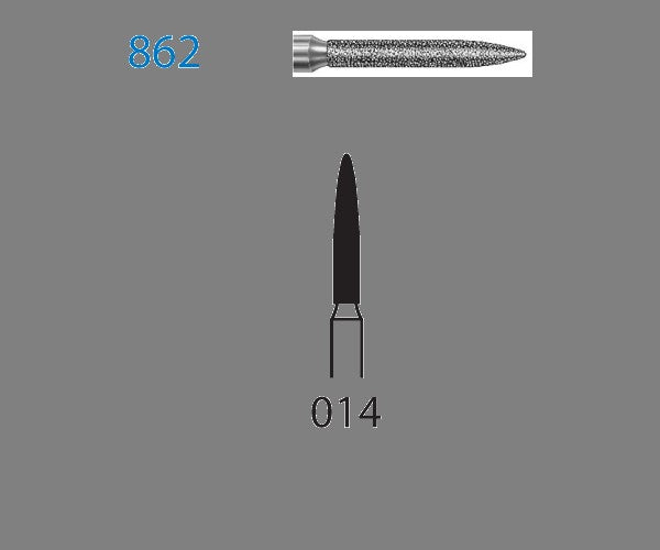 862.204.014 KOMET DIAMOND FLAME CONTRAANGLE CUTTER ø 014 STANDARD GRAIN 5 units