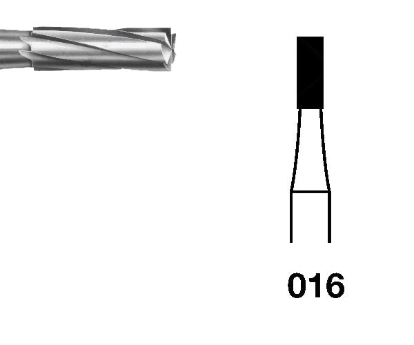 H21.104.016 KOMET FRESA C. TUNGSTENO CILINDRICA PIEZA DE MANO ø 016 - 5uds