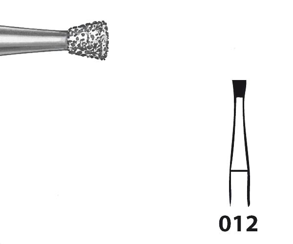 805.104.012 KOMET FRESA DIAMANTE CONO INVERTIDO PIEZA DE MANO ø 012 - 5uds