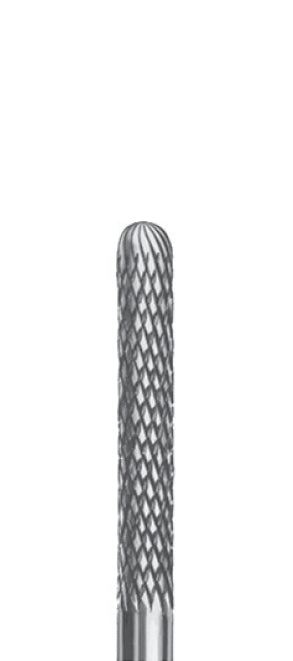 H364RE.123.015 KOMET TUNGSTEN CYLINDRICAL ROUNDED HANDPIECE SHORT COARSE ø 015 - 1 unit