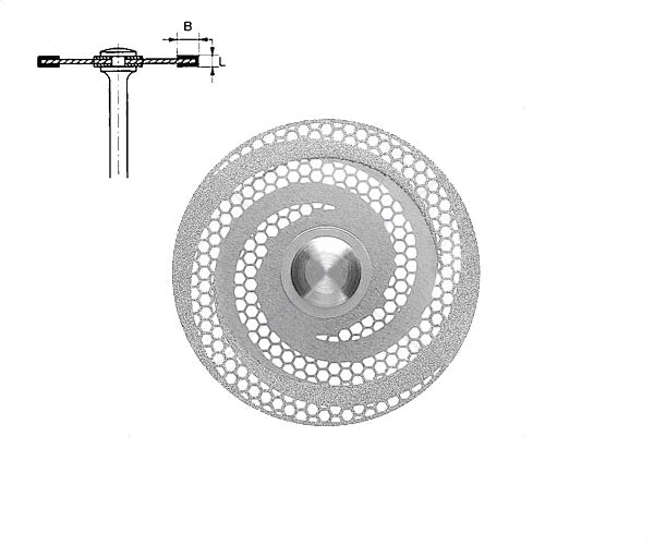 6924.104.180 KOMET DISCO DIAMANTE RIGIDO PIEZA DE MANO ø 180 - 1uds