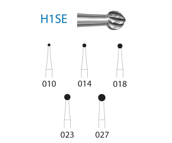 H1SE.205.010  KOMET FRESA C. TUNGSTENO BOLA CONTRAANGULO LARGO ø 010  5 ud.