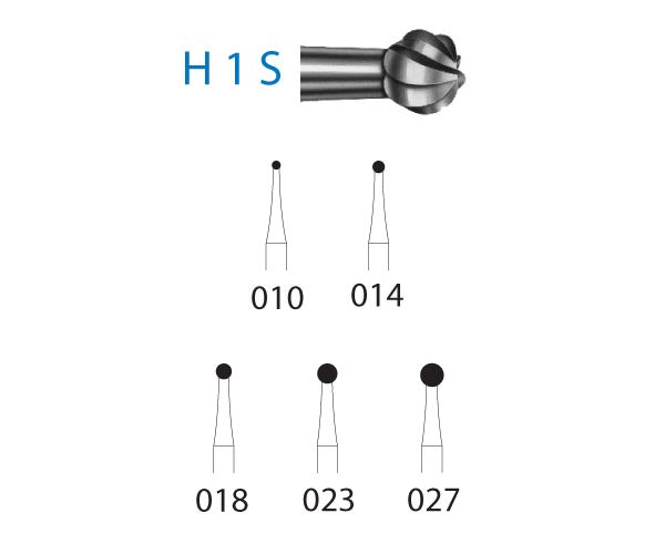 H1S.205.023 KOMET C. TUNGSTEN BALL CONTRAANGLE BALL LONG ø 023 5 pc.