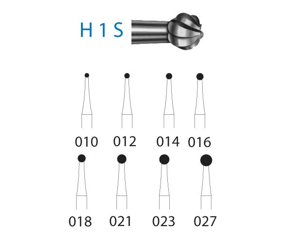 H1S.314.027 KOMET MADUIXA C. TUNGSTÈ BOLA TURBINA ø 027 5 ut.