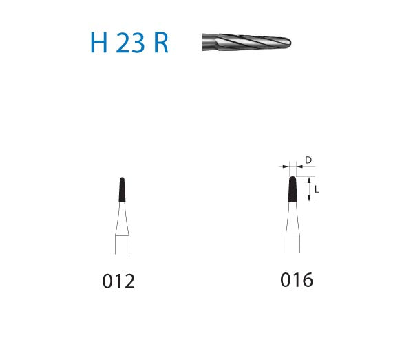 H23R.204.016 KOMET MADUIXA C. TUNGSTENO CONICA ARRODONIDA CONTRAANGULO ø 016 5 u.