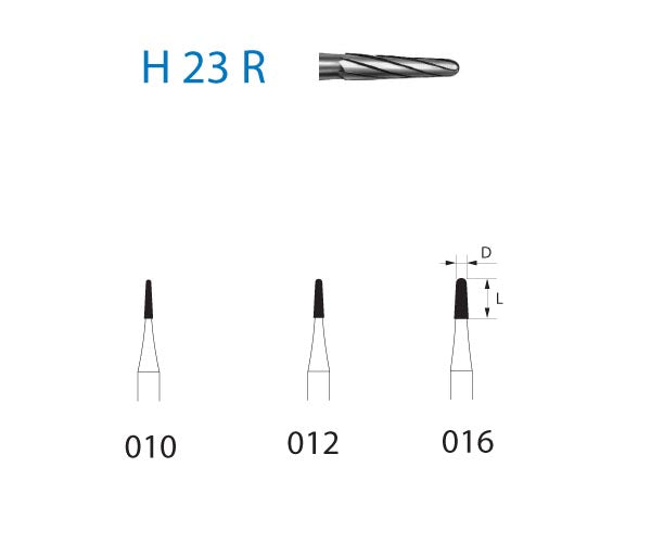 H23R.314.012 KOMET MADUIXA C. TUNGSTENO CONICA ARRODONIDA TURBINA ø 012 5 u.