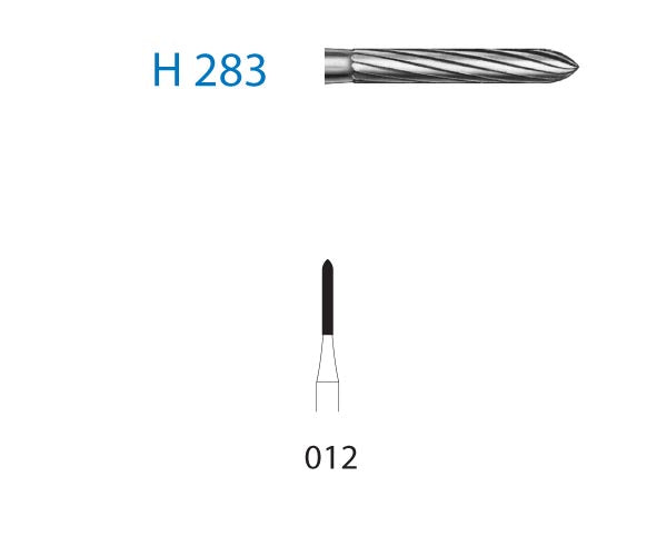 H283.204.012  KOMET FRESA C. TUNGSTENO TORPEDO CONTRAANGULO ø 012  5 ud.