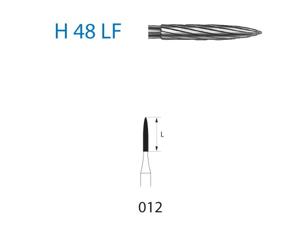 H48LF.314.012 KOMET TUNGSTEN FLAME TURBINE CUTTER ø 012 5 units