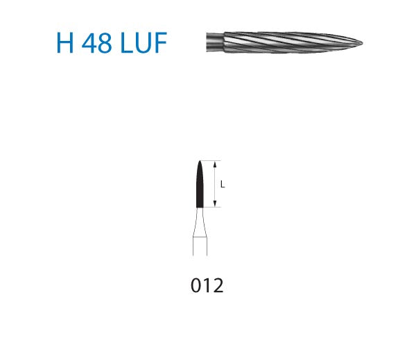 H48LUF.314.012 KOMET TUNGSTEN FLAME TURBINE CUTTER ø 012 5 units
