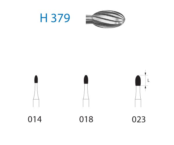 H379.204.018  KOMET FRESA C. TUNGSTENO HUEVO CONTRAANGULO ø 018  5 ud.