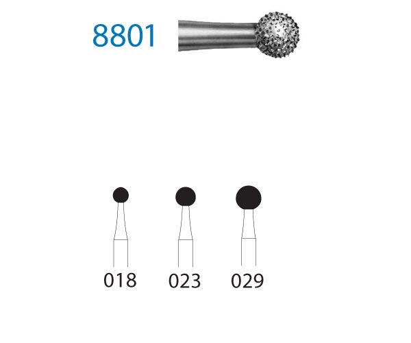 8801.204.018 KOMET MADUIXA DIAMANT BOLA CONTRAANGULO ø 018 GRA FINO 5 u.