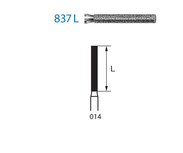 837L.314.014 KOMET MADUIXA DIAMANT CILÍNDRICA TURBINA ø 014 GRA ESTANDAR 5 u.