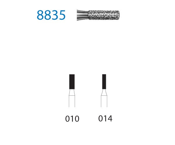 8835.314.010 KOMET MADUIXA DIAMANT CILÍNDRICA TURBINA ø 010 GRA FINO 5 u.