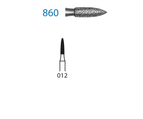 860.204.012 KOMET DIAMOND FLAME CONTRAANGLE CUTTER ø 012 STANDARD GRAIN 5 units