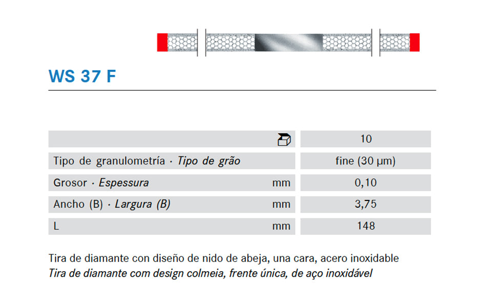 TIRES POLIR KOMET WS37F.0. KOMET diamant 10 u.