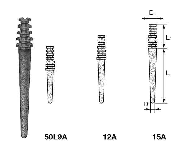 PERNOS KOMET ER ELO 50L12A.0.110 titanio 10 ud