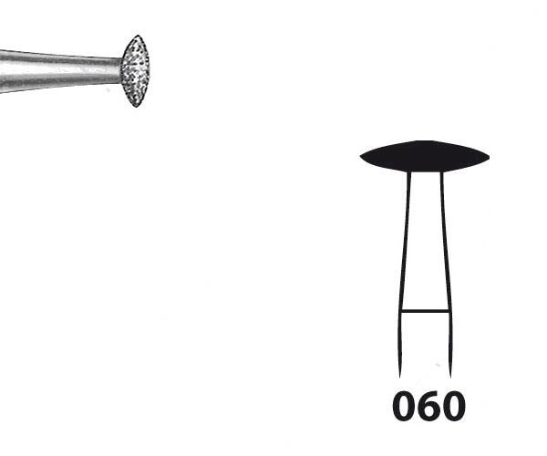 825.104.060 KOMET FRESA DIAMANTE LENTEJA PIEZA DE MANO ø 060 - 1uds