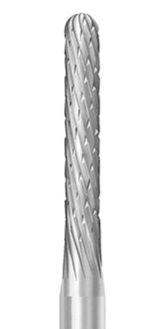 H356RGE.123.040 KOMET TUNGSTEN CONICAL ROUNDED BURN FOR SHORT COARSE HANDPIECE ø 040 - 1 unit