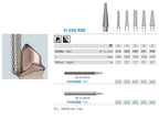 H356RSE.103.031 KOMET TUNGSTEN CONICAL ROUNDED BURNER SHORT HANDPIECE ø 031 - 1 unit