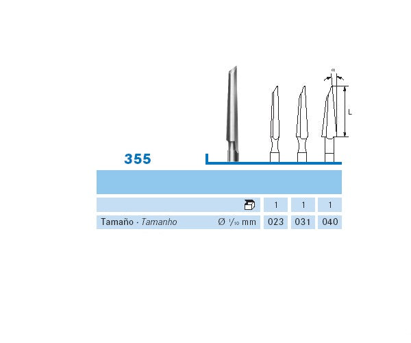355.103.023 KOMET micro-milled lab steel