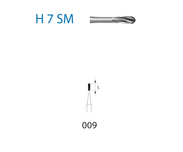 H7SM.314.009 KOMET TUNGSTEN PEAR TURBINE CUTTER ø 009 5 units