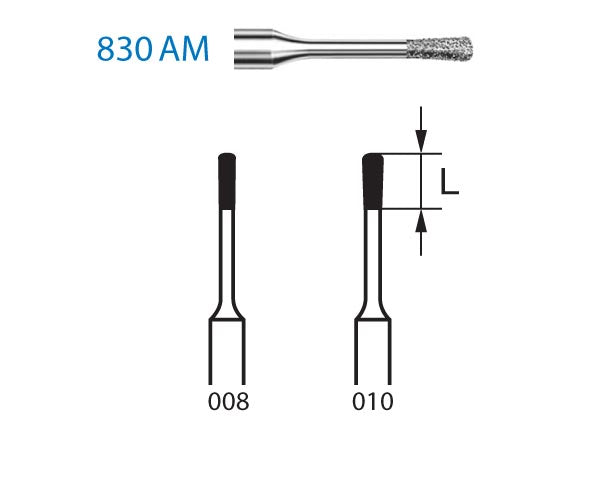 830AM.314.010 KOMET DIAMOND PEAR TURBINE STRAWBERRY ø 010 STANDARD GRAIN 5 units