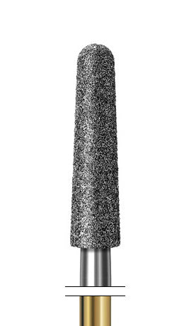 ZR371F.314.025 KOMET FRESA DIAMANTE CONICA REDONDEADA TURBINA ø 025 - 5uds