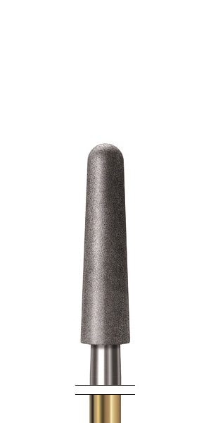ZR371UF.314.025 KOMET FRESA DIAMANTE CONICA REDONDEADA TURBINA ø 025 - 5uds